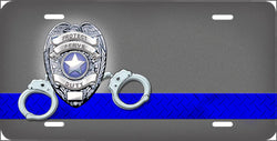 Police Badge Front License Plate