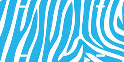 Zebra Print (blue) Auto Tag