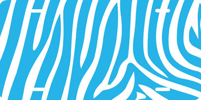 Zebra Print (blue) Auto Tag