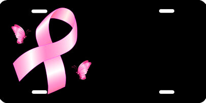 Breast Cancer Ribbon - Auto Tag