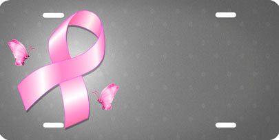 Breast Cancer Ribbon - Auto Tag