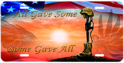 "Some Gave All" Military Auto Tag