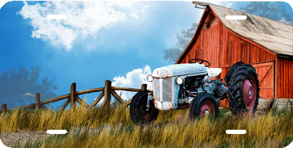 Farm w/Tractor & Barn Auto Tag
