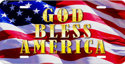 "God Bless America" Auto Tag