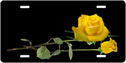 Yellow Rose Auto Tag