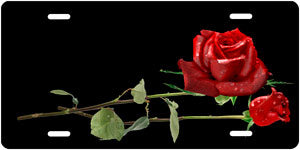 Red Rose Auto Tag
