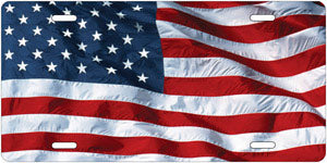 American Flag - Auto Tag