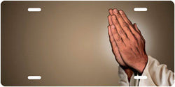 Praying Hands on Mocha Background