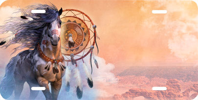 Indian Horse Auto Tag